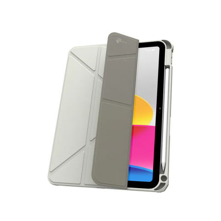 JTLEGEND | iPad 11th 2025 / iPad 10th 2022 Youth相機快取透明防摔殼(含Apple Pencil槽)-淺灰