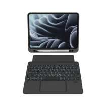 eiP ｜iPad Magnetix 防摔磁吸 可拆式 藍牙無線鍵盤保護殼含觸控板 (黑)
