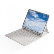 eiP ｜iPad Magnetix 防摔磁吸 可拆式 藍牙無線鍵盤保護殼含觸控板 (白)